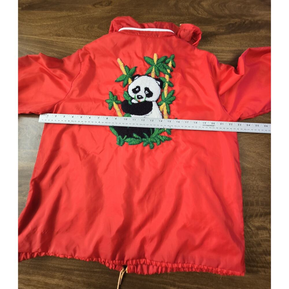 Vtg 80s Panda Bear Embroidered Loop Yarn Jacket UNISEX - Picture 11 of 13